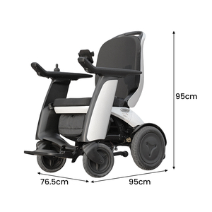 <span class=keywords><strong>Fauteuil</strong></span> <span class=keywords><strong>roulant</strong></span> électrique de qualité médicale, moteur puissant de 600 W, autonomie de 20 km, batterie au lithium, siège en maille respirante pour hôpital, maison de retraite - Product Image 2
