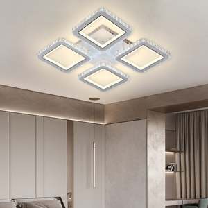 Alto brillo, diseño de lujo, montaje empotrado, sala de estar, dormitorio, 198W, luces de habitación, lámparas de techo Led cuadradas para el hogar - Product Image 5