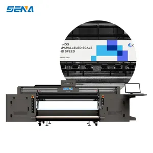 Wide format printing machine 1800mm size Ricoh G5 print head Color + varnish for oil cloth reflective film light box