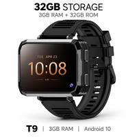 Jam Tangan Pintar Android 4G T9 dengan Penyimpanan 32GB, RAM 3GB, Nano SIM, Kamera Ganda, dan Layar AMOLED