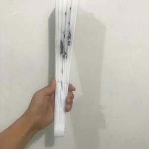 Abanico de mano gigante de bambú de 33 cm, arte popular, portátil, ZPB, con letras griegas, para danza, de la hermandad Zeta Phi Beta, con efecto de sonido craceler. - Product Image 4