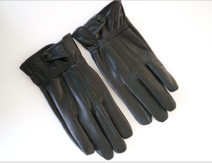 Guantes de invierno para montar a caballo, guantes de cuero de cordero para juegos - Product Image 5