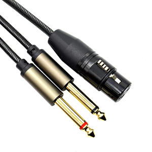 Cable divisor Y <span class=keywords><strong>de</strong></span> 3 pines XLR hembra <span class=keywords><strong>a</strong></span> doble <span class=keywords><strong>de</strong></span> 1/4 pulgadas, XLR hembra <span class=keywords><strong>a</strong></span> doble 6,35mm <span class=keywords><strong>Mono</strong></span> TS enchufe Mic Cable Adaptador <span class=keywords><strong>convertidor</strong></span> <span class=keywords><strong>de</strong></span> <span class=keywords><strong>Audio</strong></span> - Product Image 3