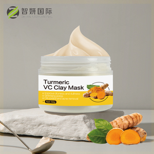 Özel etiket beyazlatma kore yüz çamur maskesi organik akne bakımı C vitamini zerdeçal yüz kil maskesi - Product Image 2