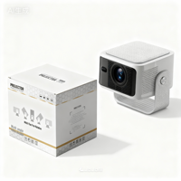 Projecteur intelligent LED mini portable JUNUO HY350MAX 4K 1080P avec mise au point manuelle, WiFi 5.0, BT 5.0, Miracast, luminosité 500 ANSI, Android 14 OS
