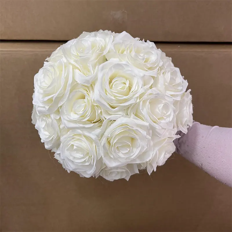 IFG bianco rosa artificiale peonia fiori di seta bouquet da sposa bouquet da sposa per il commercio all'ingrosso