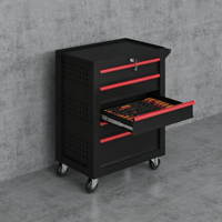 Système de rangement modulaire pour atelier de course, chariot à outils mobile à 5 tiroirs, armoire d'atelier industrielle pour garage