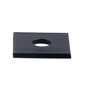 Rondelle en plastique PP noire carrée 40x40x4mm à trou unique, surface lisse, moulée par injection, marque <span class=keywords><strong>Keren</strong></span>, vente en gros - Product Image 1