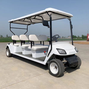 Sıcak satış ucuz yüksek kalite 8-Seater elektrikli Golf itme sepeti 6 + 2 koltuklu Buggy gezi turist arabası elektrikli Golf arabası - Product Image 1