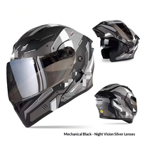 Nouveau casque de moto ouvert certifié DOT 3C, coque ABS, double visière, déverrouillage rapide pour VGV
