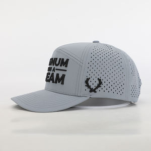 Bán buôn tùy chỉnh thực hiện thời trang 7 Bảng điều chỉnh Mũ bóng chày cong vành vải polyester với 3D thiết kế thêu - Product Image 4