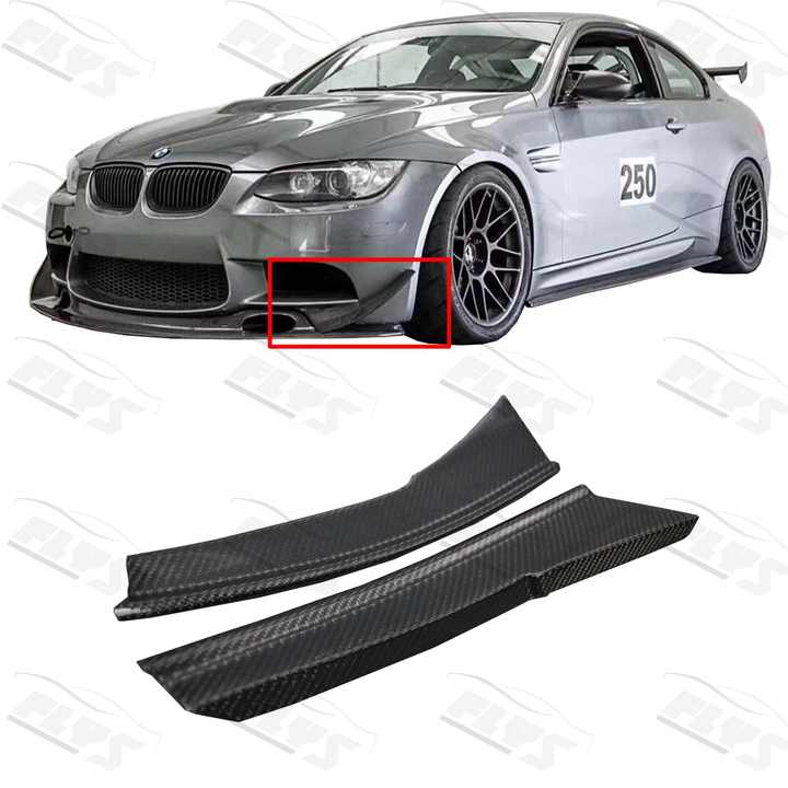 カーボンファイバーフロントバンパーカナードE92 M3 GT4フロントリップ 