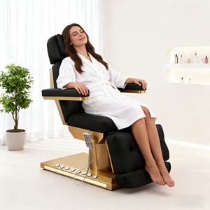 Chaise de beauté de luxe pour <span class=keywords><strong>spa</strong></span> médical et salon de cils haut de gamme, inclinable ergonomique réglable - Product Image 1