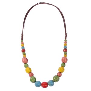 Collar de Cerámica de Jingdezhen para Mujer, Estilo Bohemio, No se Desvanece, Nuevo Estilo Chino, <span class=keywords><strong>Cadena</strong></span> Étnica para Suéter, Superventas - Product Image 3