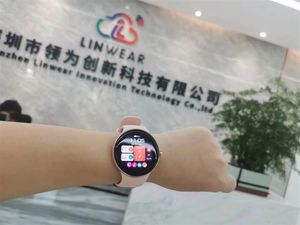 Montre connectée Linwear La24 avec écran AMOLED, bracelet en gel de silice, étanche IP68, fonction <span class=keywords><strong>calendrier</strong></span>, suivi d'activité physique pour Android et iOS - Product Image 6
