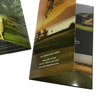Impression personnalisée de cartes de scores de golf sur papier offset brillant, cartes de scores de jeu OEM ODM, grand volume, publicité promotionnelle