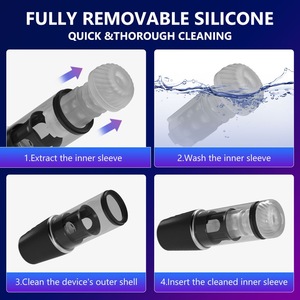 Godet de masturbation pour hommes <span class=keywords><strong>Stroker</strong></span> 7 avec modes de poussée, rotation et vibration, étanche IPX7, écologique, toucher réaliste, sans effets secondaires - Product Image 4