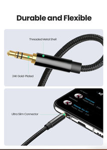 <span class=keywords><strong>Câble</strong></span> audio jack mâle 3,5 mm pour <span class=keywords><strong>Samsung</strong></span> pour Xiaomi, <span class=keywords><strong>câble</strong></span> pour casque de voiture, haut-parleur, <span class=keywords><strong>câble</strong></span> auxiliaire pour boîte <span class=keywords><strong>TV</strong></span> et application de microphone - Product Image 4