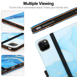 <span class=keywords><strong>PU</strong></span> da Folio đứng trường hợp đối với iPad Pro 11 inch 4th/3rd/2nd/1st 2022/2021/2020/2018 với đa góc - Product Image 6