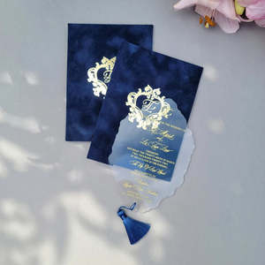 Individuelle Luxus-Hochzeitseinladungskarte, Einzigartiges Acryl mit lasergraviertem LOGO, Hochzeitsgeschenk-Set - Product Image 6