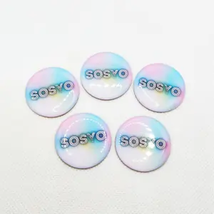 Customized Metal Edging Epoxy Tag NFC Chip Sticker Contactless Business Gift Social Recognition RFID Pet Loss Prevention