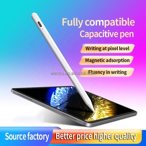 Venta Directa WK - Lápiz Óptico Universal para <span class=keywords><strong>Tablet</strong></span> y Teléfono Móvil, Activo, Capacitivo, Metálico, con Punta Reemplazable, Atracción Magnética, 12 Horas de Duración - Product Image 4