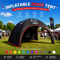 Tente gonflable portative annonçant l'événement de course Air Dmoe installation rapide tente gonflable instantanée imperméable légère de salon commercial