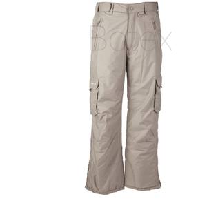 Pantalon droit pour hommes Cargo élastiqué et extensible, pantalon de travail décontracté à six poches - Product Image 1