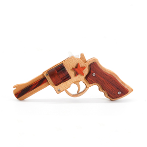 Juguetes Inteligentes de Madera para Adultos, Pistola de Madera Tipo Revólver Smith & Wesson, Proveedores Mayoristas de Juguetes de Madera - Product Image 2
