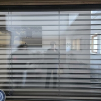 Système de ventilation de fenêtre à persiennes pliantes verticales automatiques en alliage d'aluminium GREATMEN, résistant aux ouragans et à la chaleur