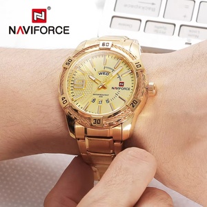 Montre-bracelet pour homme NAVIFORCE, marque de luxe, montre classique à quartz originale pour homme, étanche, bracelet en acier, montre pour homme - Product Image 4