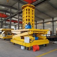 Promotion : Table élévatrice à ciseaux hydraulique Jiyang Lift 1 tonne 10m, pieds pliants en acier inoxydable, 200x300x80cm, montage en fosse, électrique