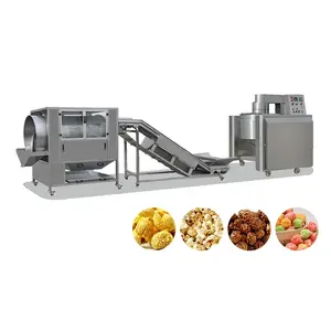 Mesin pembuat popcorn otomatis, jalur pengolahan popcorn cocok untuk ide bisnis kecil