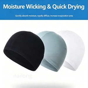 Özel logo baskılı kask altı bere soğutucu fileli bisiklet koşu şapkası güneş koruyucu hafif nefes alan kask altına uygun - Product Image 4