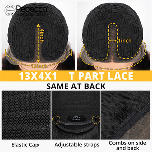 Perruques synthétiques à dentelle frontale de qualité supérieure, résistantes à la chaleur, longues et droites, 30 pouces, ombrées blondes, vente en gros - Product Image 5