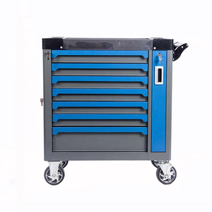 <b>Lockable</b> Seven-Drawer Steel Iron Toolbox for Auto Repair Red 310pcs Tool Sets Workshop Garage <b>Storage</b> OEM OBM Supported GL3387-H - Product Image 1
