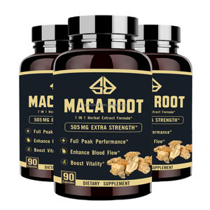 Cápsulas de fórmula 7 en 1 de Maca, Ginseng y Ashwagandha para hombres, para aumentar la energía y la vitalidad, y mejorar el rendimiento máximo para adultos. - Product Image 1