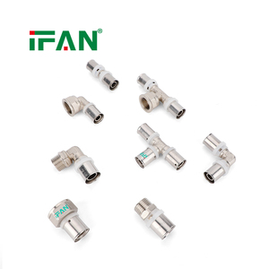 IFAN Prix usine Raccords PEX personnalisés 16mm-32mm, Raccords à sertir en laiton pour plomberie plastique, Raccords en laiton pour tuyauterie PEX - Product Image 2