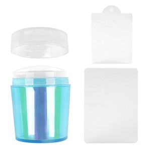 BQAN-Herramienta de estampado de <span class=keywords><strong>uñas</strong></span> azul arcoíris <span class=keywords><strong>2022</strong></span>, estampador de <span class=keywords><strong>uñas</strong></span> de silicona con tarjeta raspadora - Product Image 4