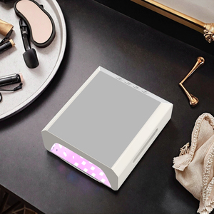 Đèn làm khô móng tay <span class=keywords><strong>LED</strong></span> <span class=keywords><strong>UV</strong></span> di động bằng kim loại, sạc lại được, <span class=keywords><strong>60W</strong></span>, màu trắng, làm khô nhanh - Product Image 1