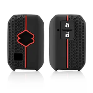 2 botones de silicona remoto coche llavero accesorios funda para llave para Suzuki Swift <span class=keywords><strong>Ignis</strong></span> Jimney XL7 Ertiga 2020 2021 <span class=keywords><strong>2022</strong></span> 2023 - Product Image 5