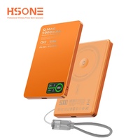 Chargeur sans fil magnétique 3-en-1 F15 Ultra Slim en alliage d'aluminium, batterie externe portable détachable, support de téléphone |   Charge rapide 20W