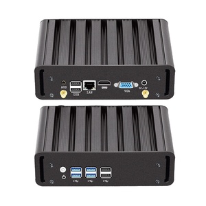 Mini PC sans ventilateur Core I3 I5 I7 4005U 5005U 5300U 5500U, robuste, industriel, HTPC, Linux Ubuntu, ordinateur de bureau - Product Image 1