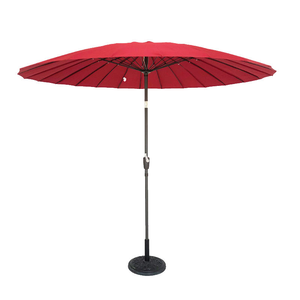 Parasol de jardin extérieur rouge personnalisé avec logo, rond, sombrillas de - Product Image 2