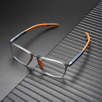 Jiojew Lunettes de sport ultra légères pour étudiants myopes Lunettes de prescription TR90 Lunettes de vue optiques Montures pour hommes