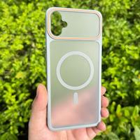 Coque de téléphone TPE magnétique effet seconde peau style Ins tendance, couleurs contrastées, compatible avec A16/A17/A33/A32/S25 Plus