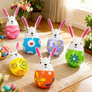 Large Outdoor <b>Inflatable</b> Easter Bunny Eggs for Yard Spring Festival Decoration <b>Inflatable</b> Easter Decorations - Product Image 3
