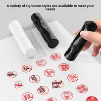 Prix usine – Nouveau tampon en plastique style rouge à lèvres pour signature, DIY, petit tampon personnalisé en plastique