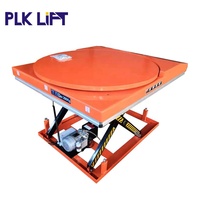 Table élévatrice à ciseaux rotative à 360 degrés, manuelle ou électrique, 1m 2m, 1000KG 2000KG, avec dimensions personnalisables