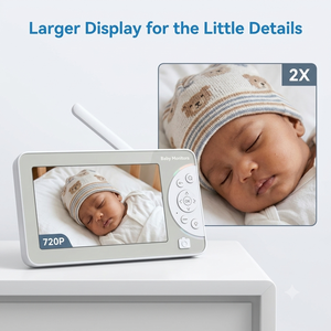 Monitor Inteligente para Bebés KT716W con IA, Pantalla de 7 Pulgadas, Video HD 720P, WiFi Inalámbrico, Detección de Llanto, Captura de Pantalla y Grabación - Product Image 3